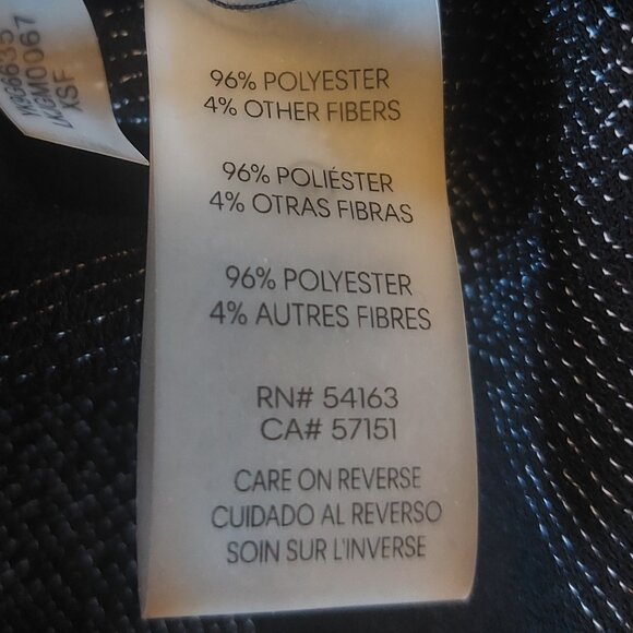 Karl Lagerfeld Paris Black & Grey Plaid top with Pearl Detailing - Picture 8 of 16